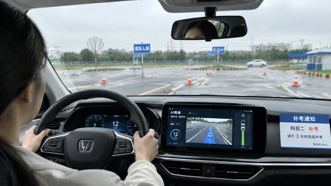 ai驾校培训是什么体验？科目二补考学员的AI教练车实测记