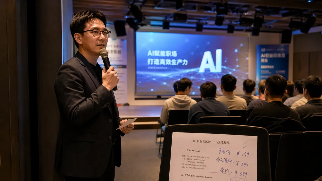 ai培训主持这活我接了三场：台上台下看到的门道与实价