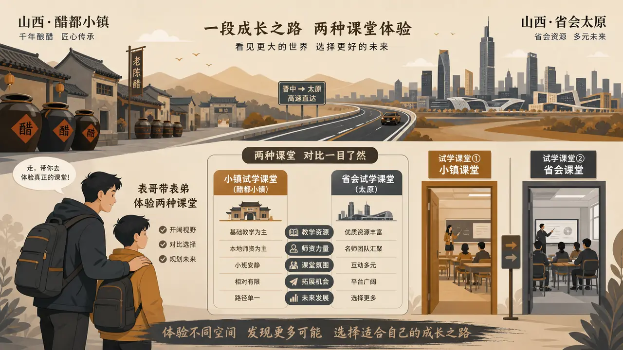 山西ai培训去哪上？榆次人陪表弟跑完太原试听后的实底