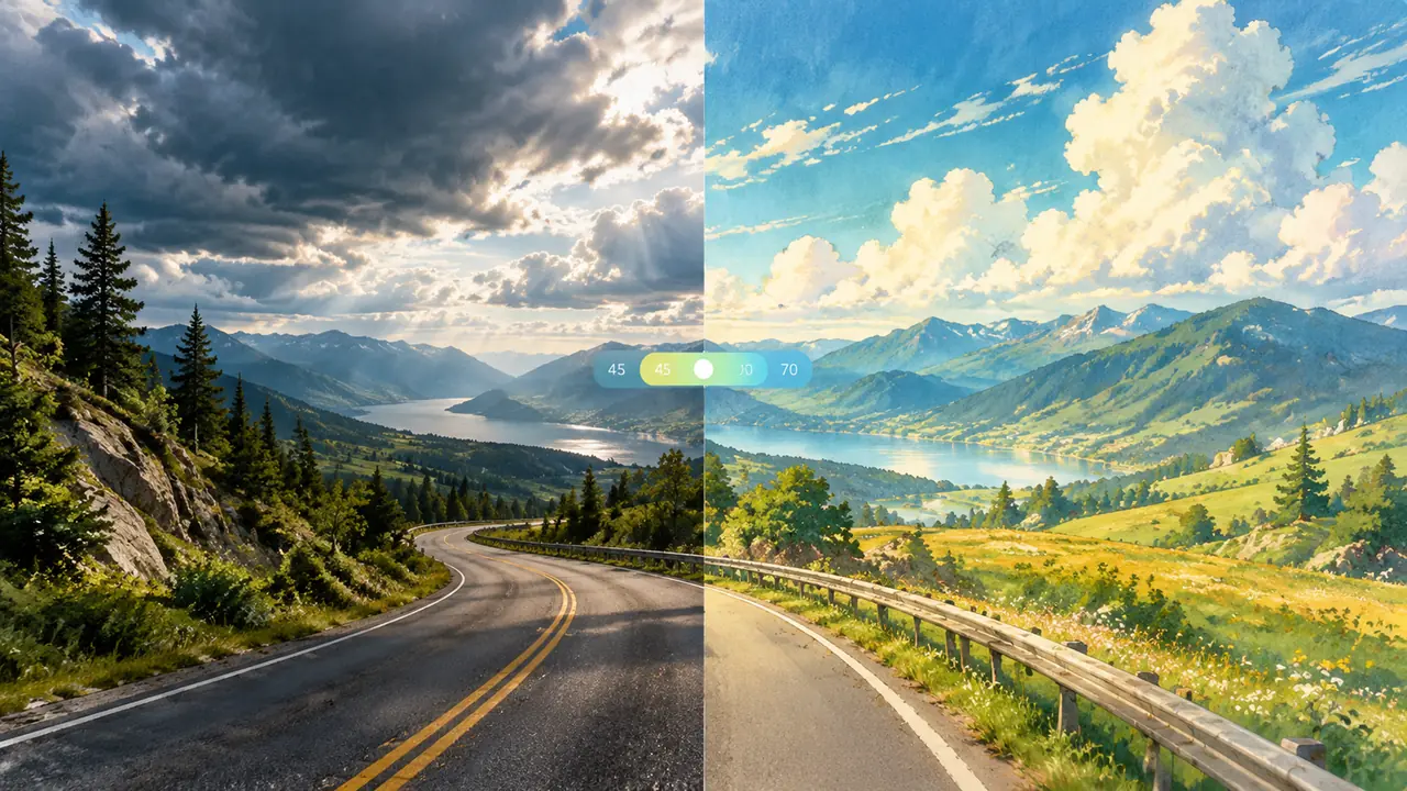 AI修图宫崎骏风格怎么调？旅行博主照片转动画风的实验