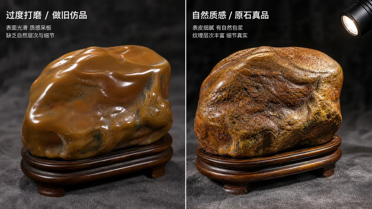 石头AI修图怎么保纹理？奇石收藏者展示图的细节账