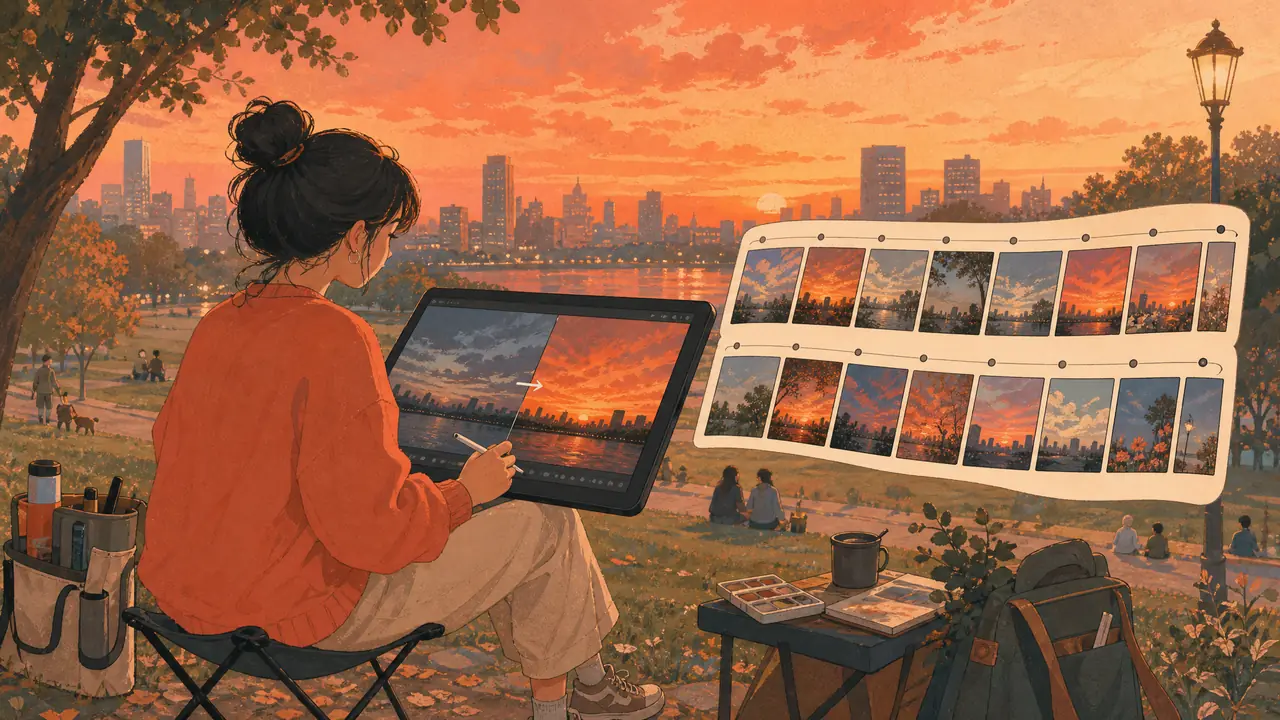 平板AI修图顺不顺手？插画师在平板上修图两周的记录