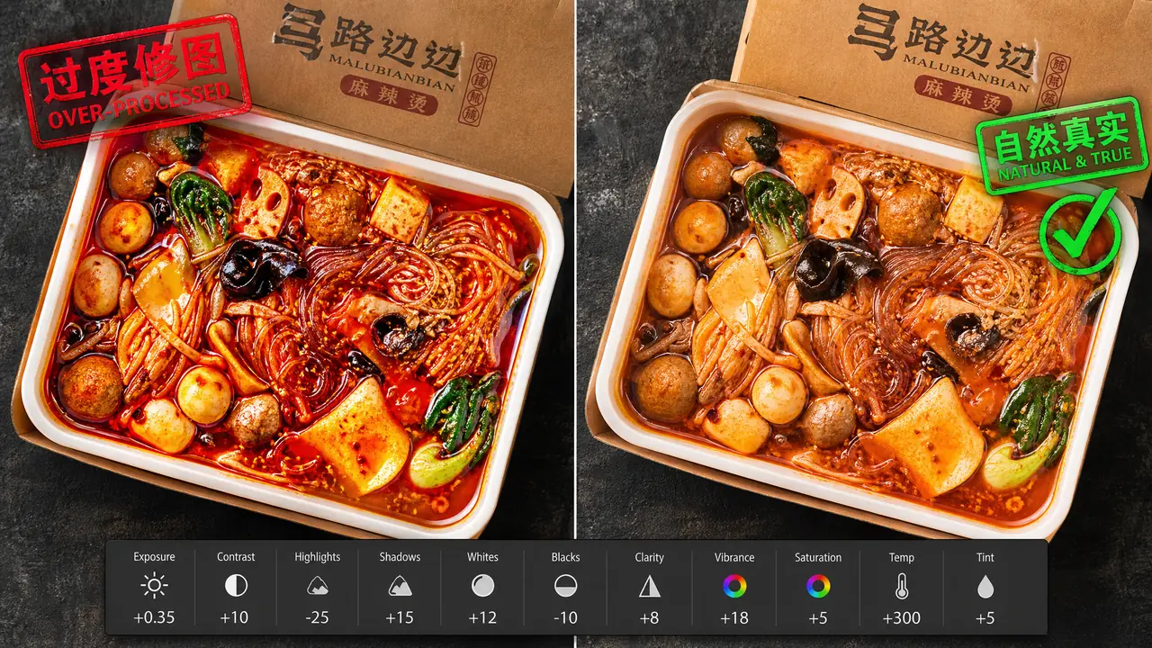 AI美食修图怎么不油腻？外卖代运营的出图标准