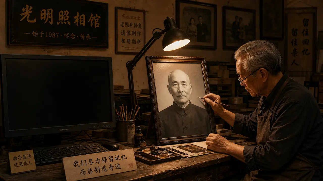 AI故人修图的分寸：照相馆老板拒绝的一单生意