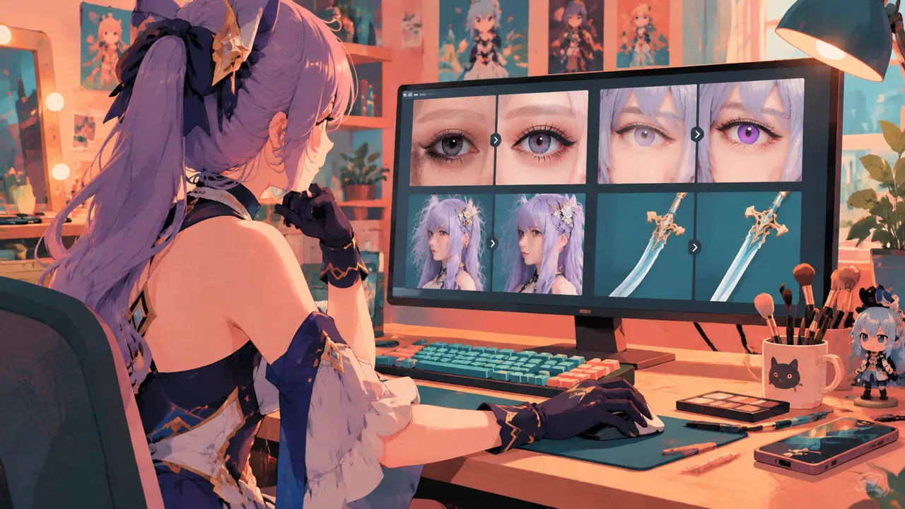 cos ai修图自己动手：一个coser的返图自救流程