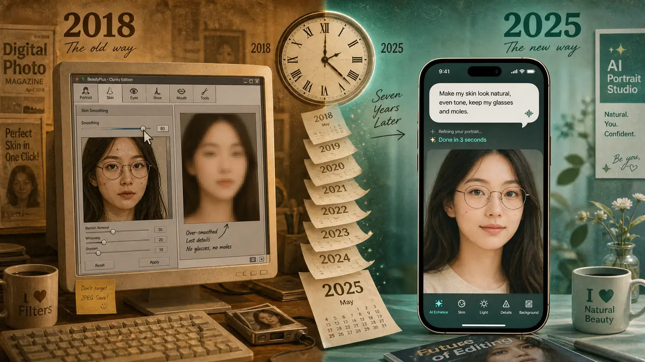 AI修图2018年到今天变了多少？老用户的七年回顾