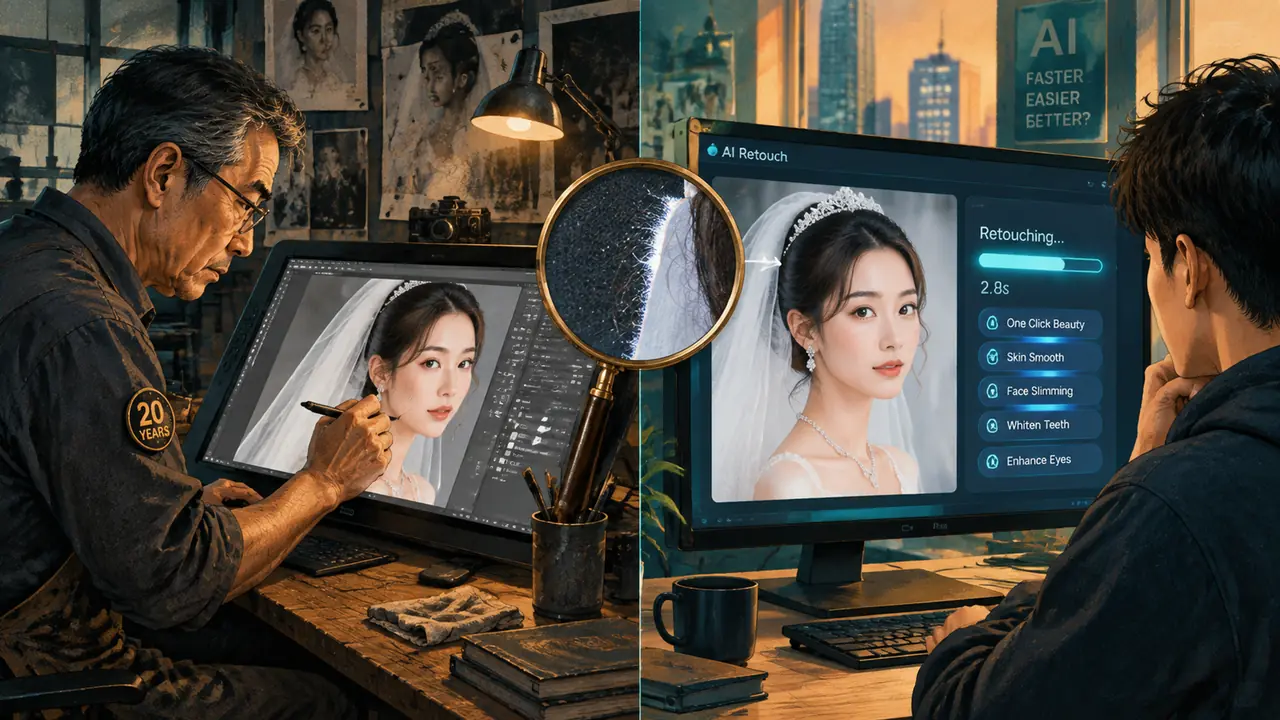 AI时代修图变了吗？干了二十年影楼老师傅的转型笔记