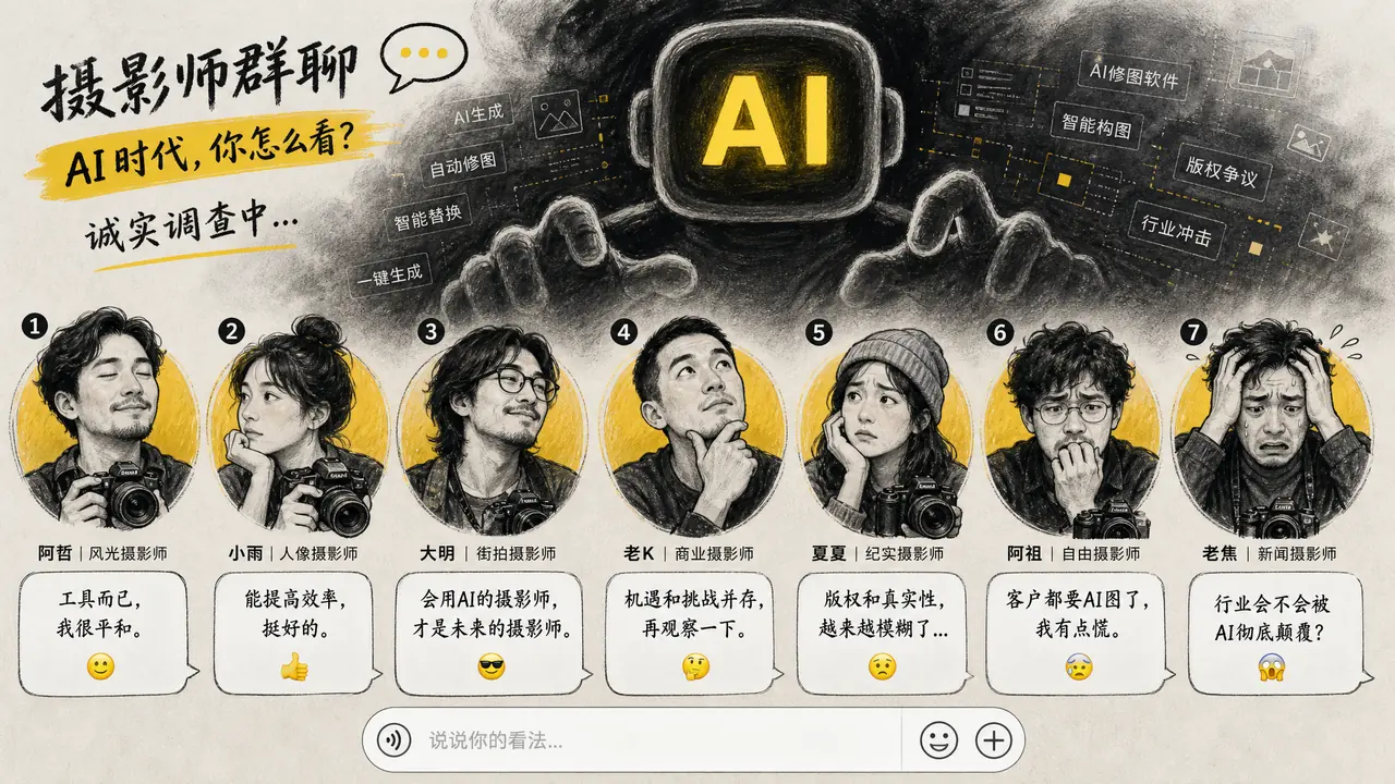 摄影师怕不怕 ai？我问了七个同行
