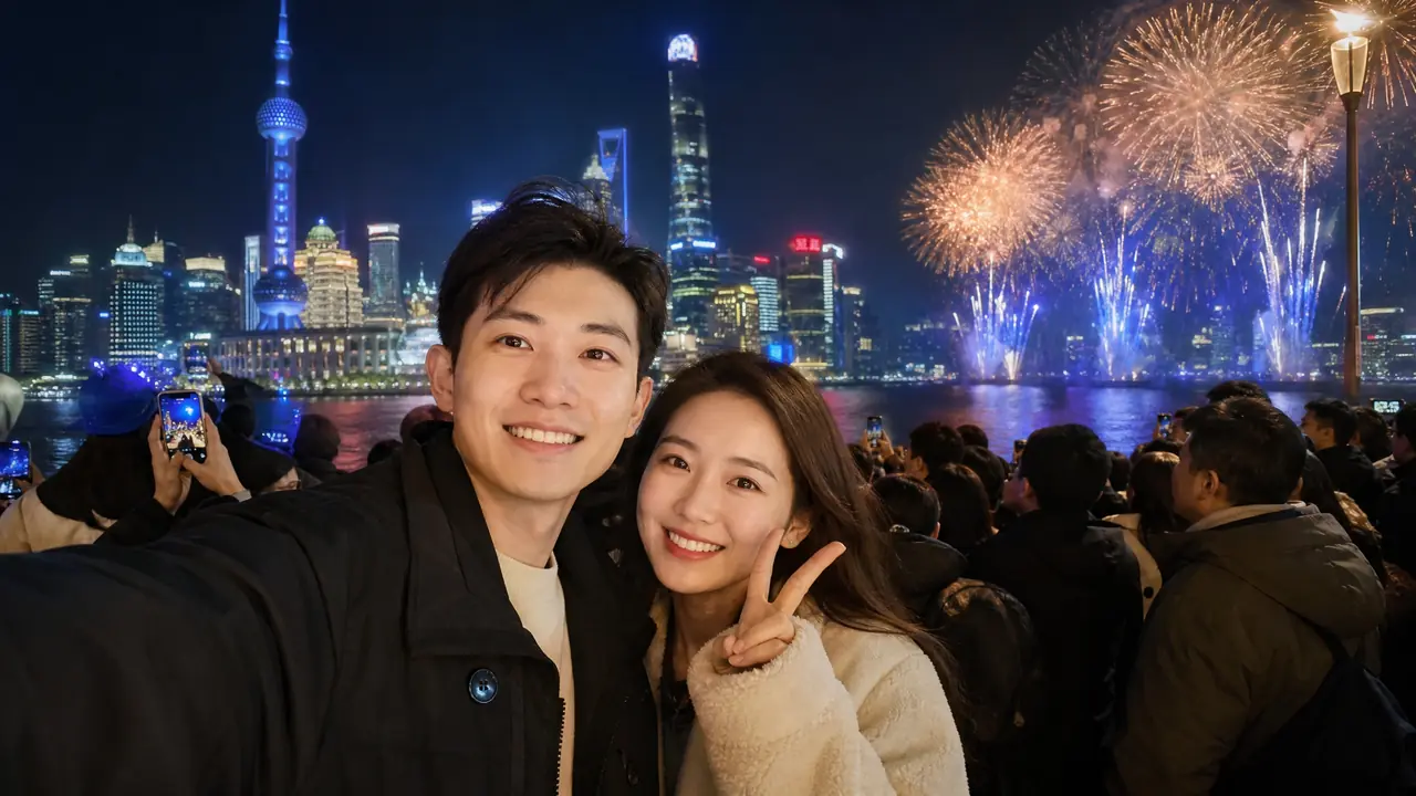 元旦跨年照片修图：零点倒数那一组最难修