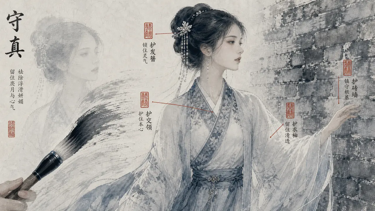 古风AI修图分寸清单：汉服照这些地方别让AI动