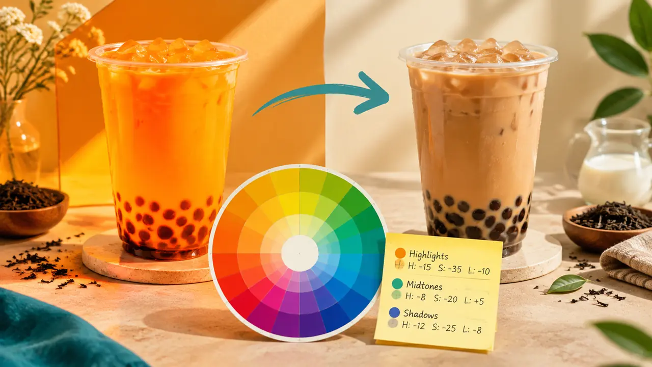 ai修图颜色总跑偏？我存了三组数值把色相拽回来