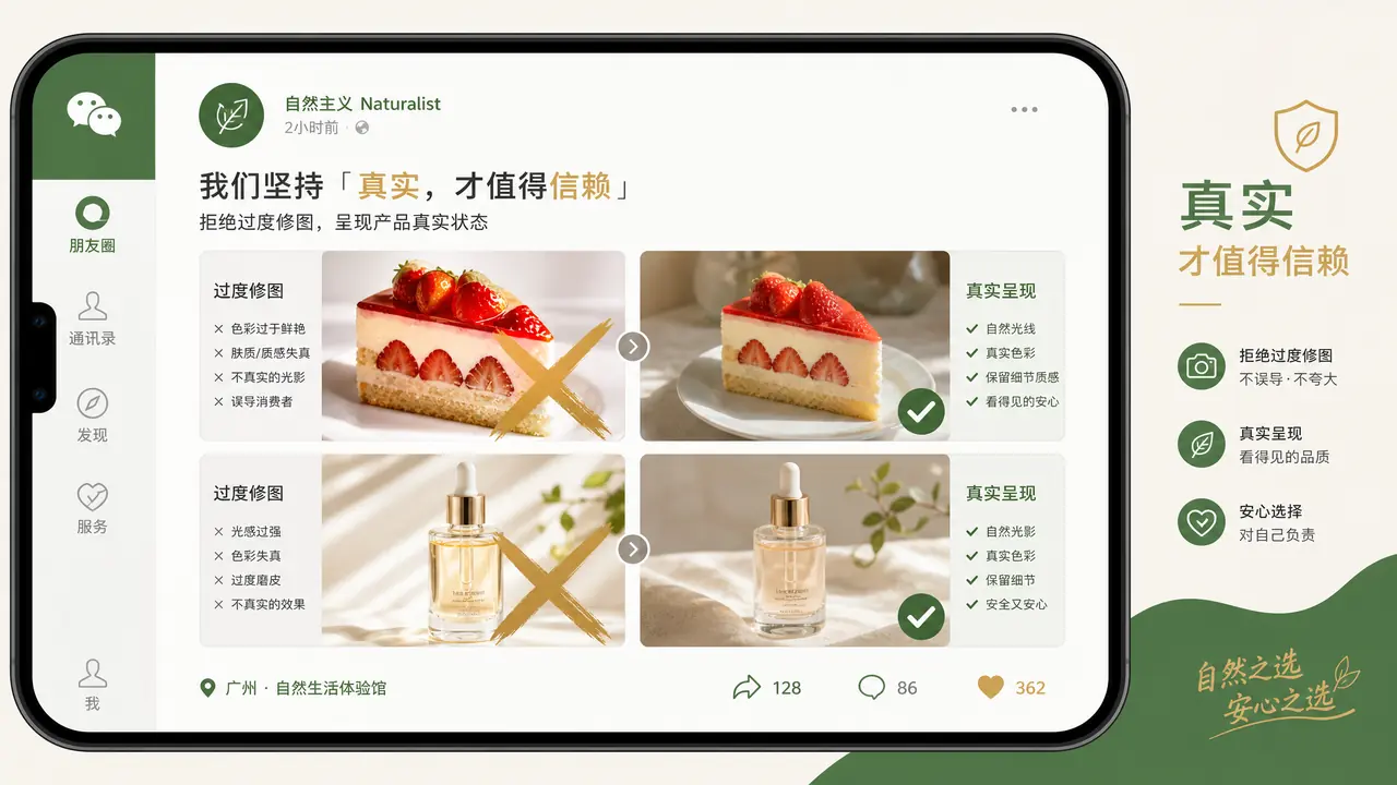 微商朋友圈图 ai修图：别把产品修成照骗