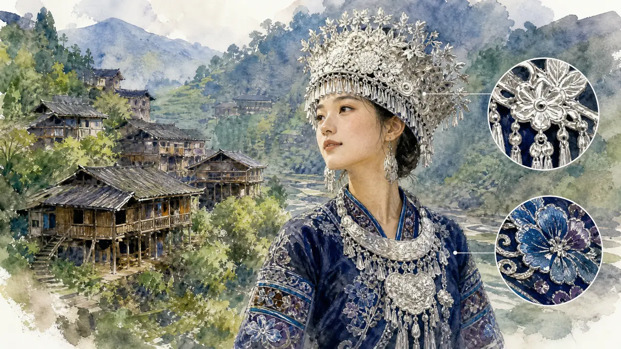 苗寨修图ai旅拍实操：银饰、纹样和背景的还原门道