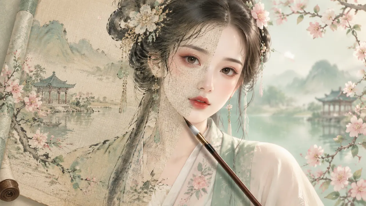 ai美人修图的分寸：画意风要留三分手作感