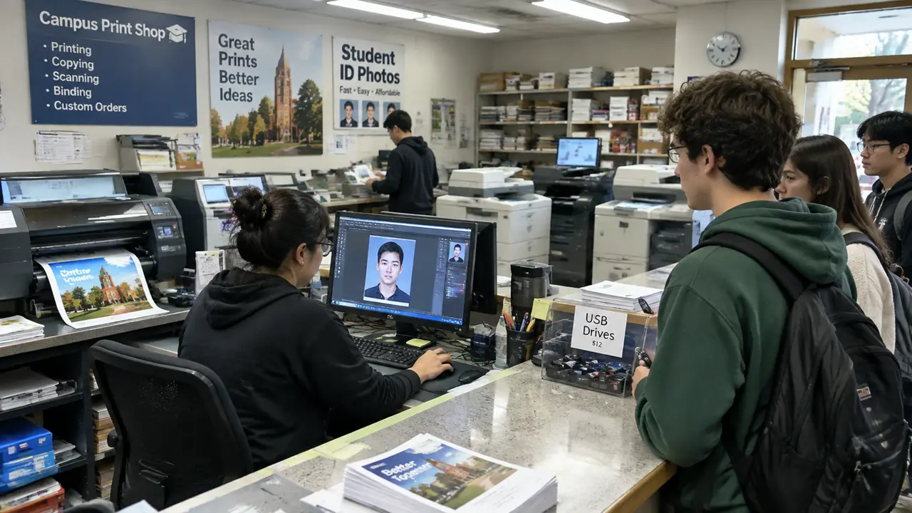 打印店 ai修图生意：大学城打印店的副业