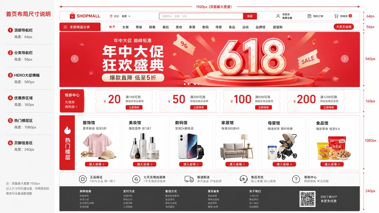 店铺首页图装修：大促前的门面翻新