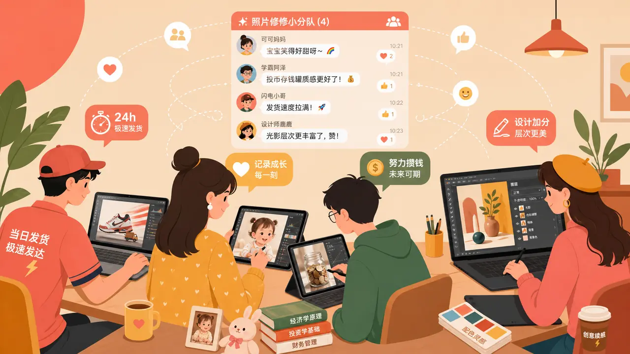 ai修图人都是谁：我蹲了五个群两周的观察记录