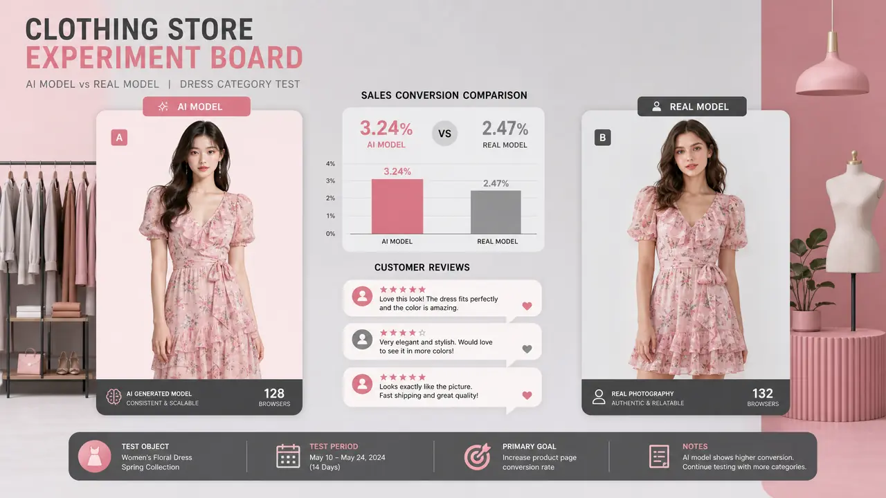 ai模特图靠谱吗？服装店主的两个月实验
