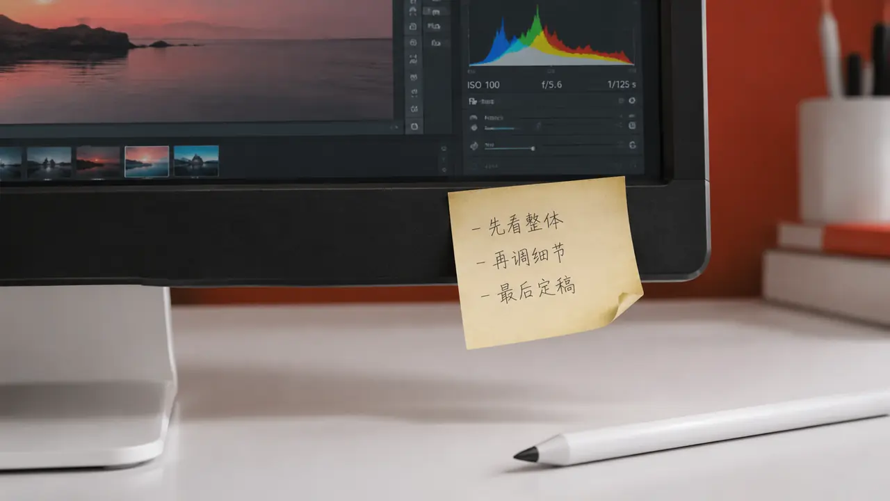 AI修图口诀十八个字：贴在屏幕边的那张纸条