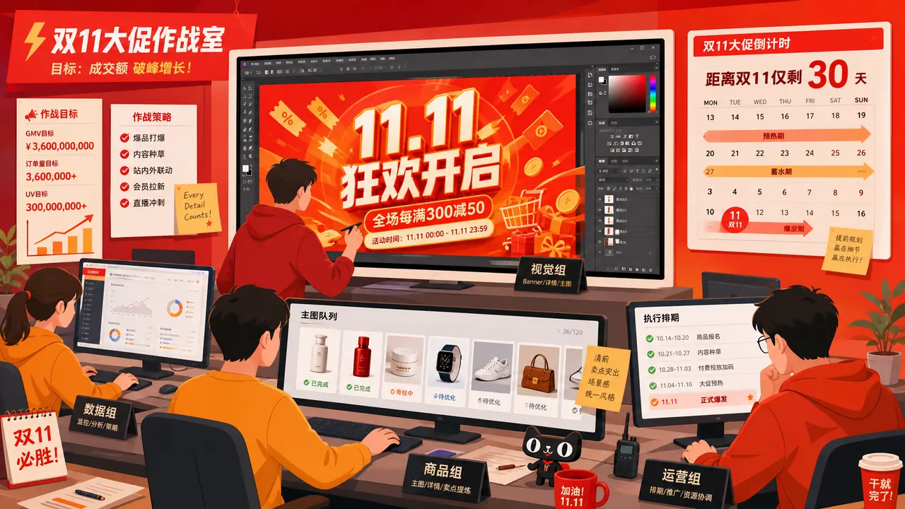 双十一主图 ai修图：大促前一个月就该动手