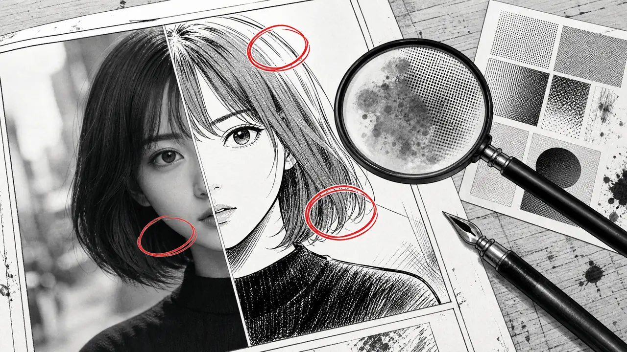 ai漫画修图翻车笔记：线稿和网点最先出事
