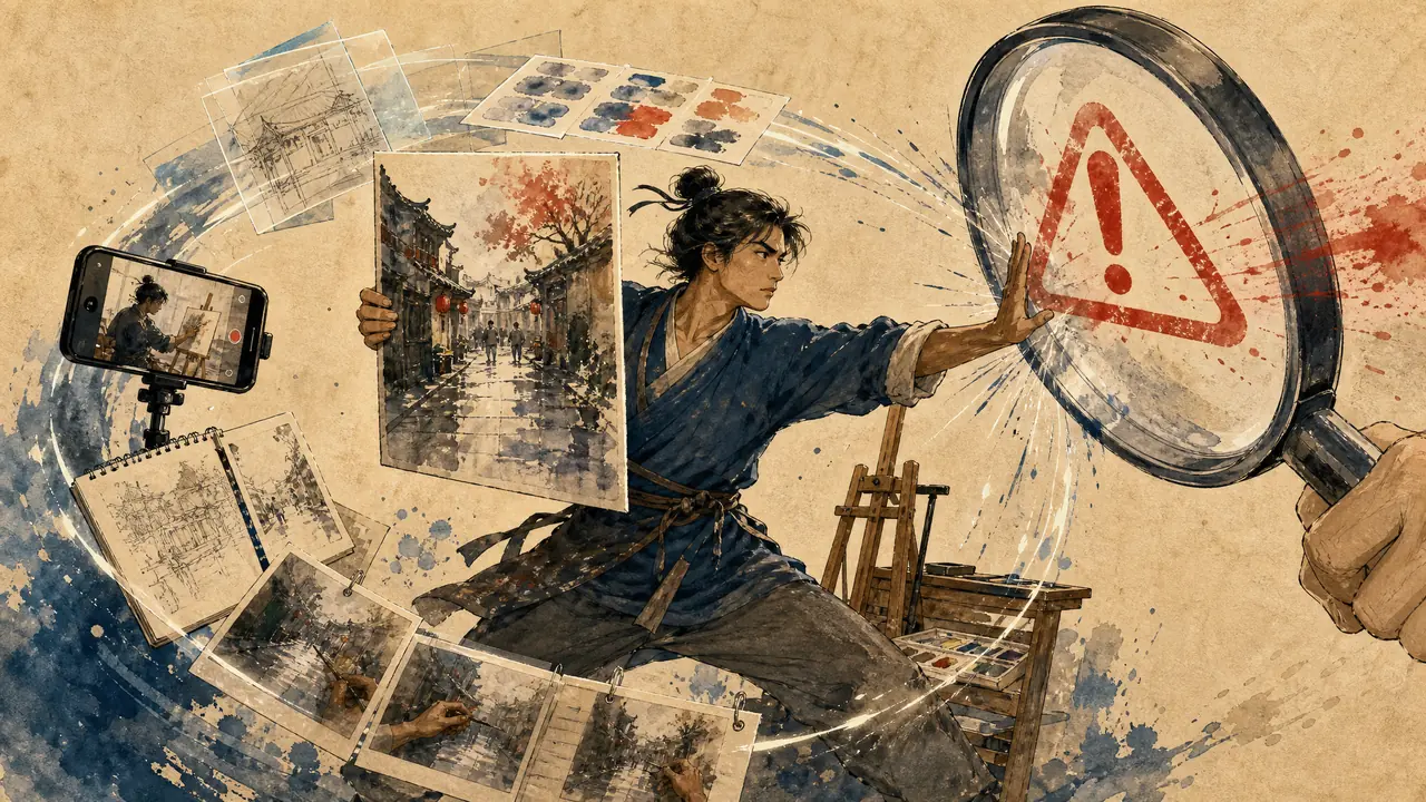 绘画被AI鉴成AI？留证据走申诉的自保流程