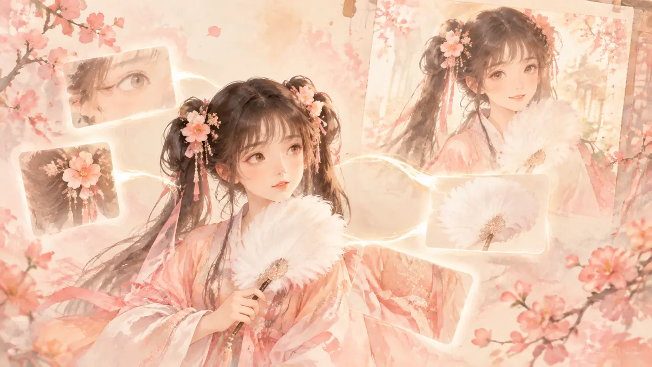 ai绘画关键词小乔怎么写？古风少女同人出图的提示词思路
