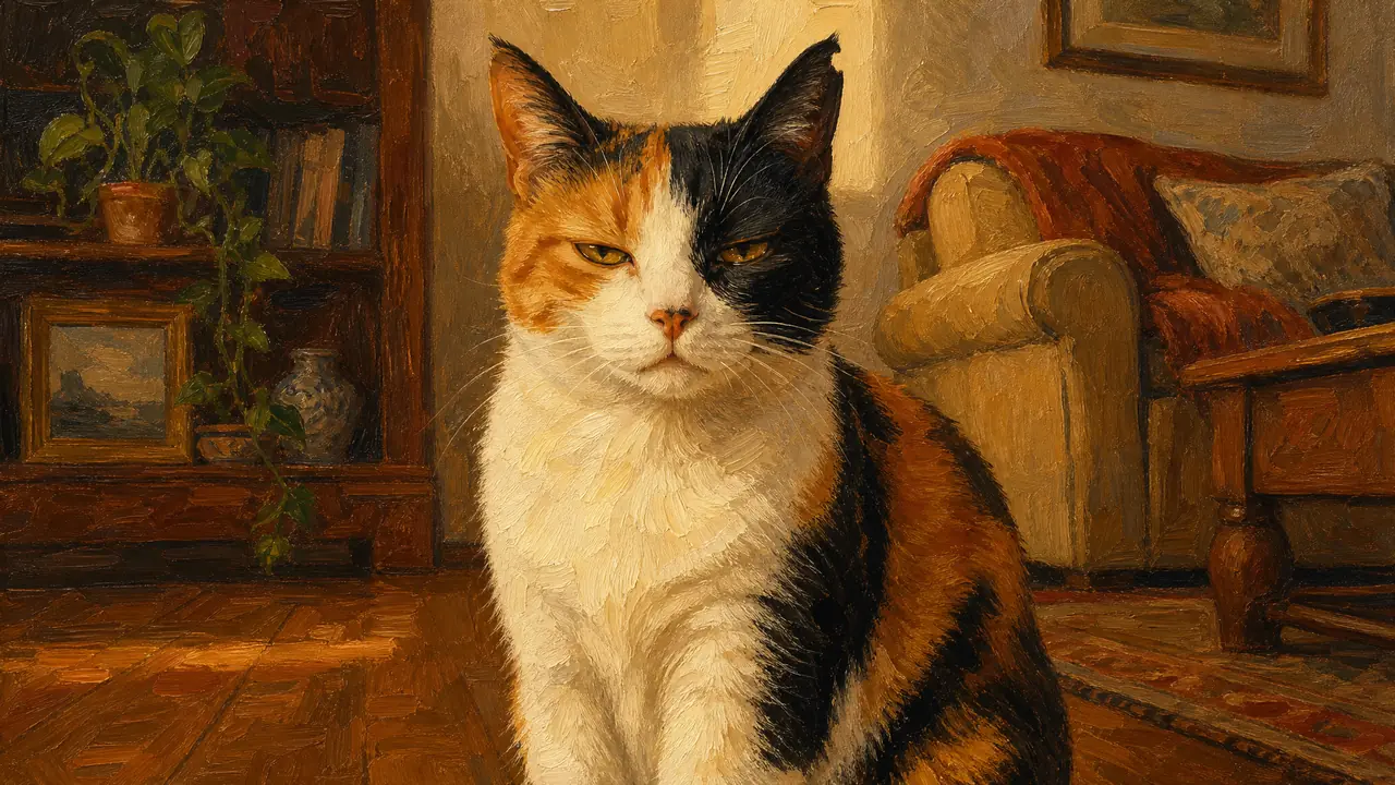 花猫AI绘画怎么画得像自家那只？喂照片转插画六轮实测