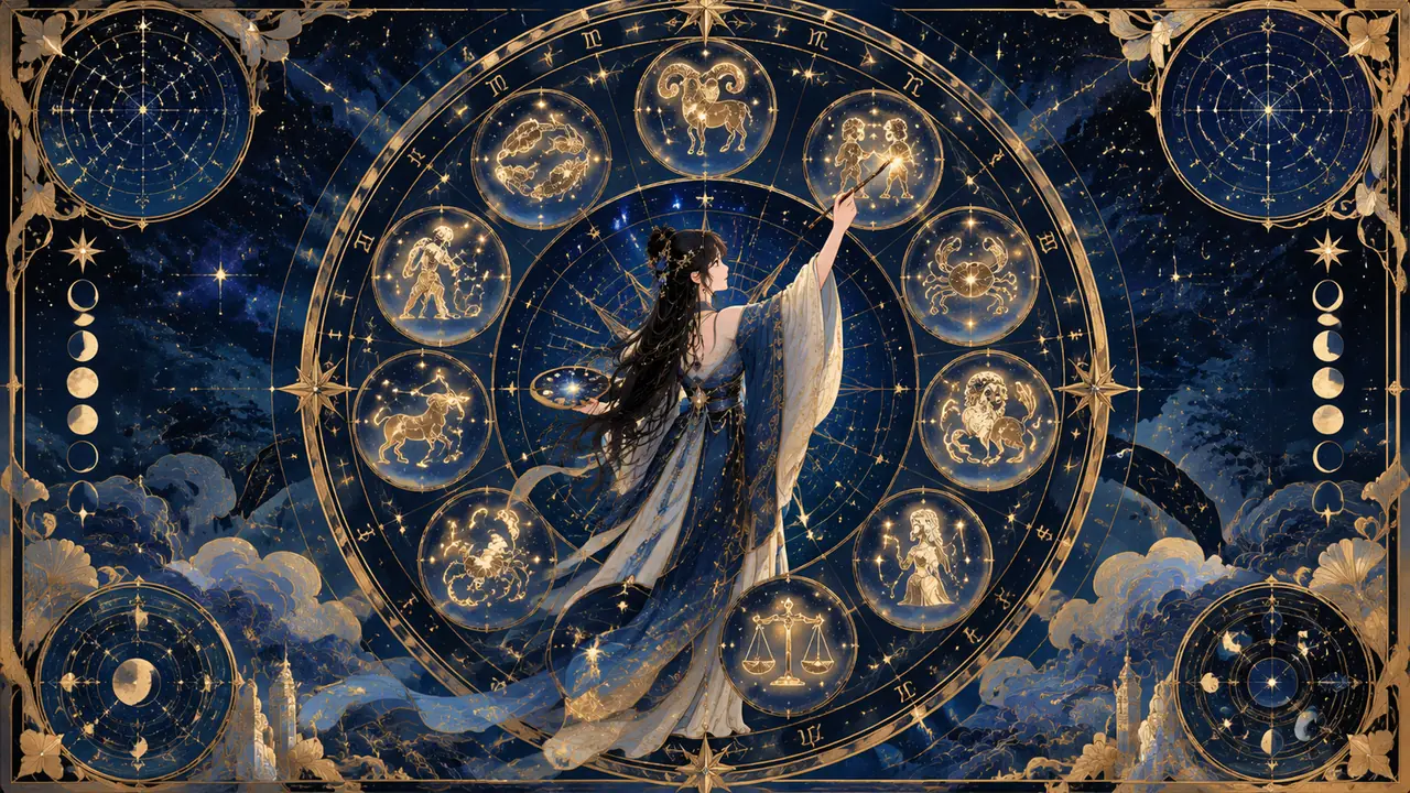 星座物语AI绘画图集：十二张一套怎么攒才不散
