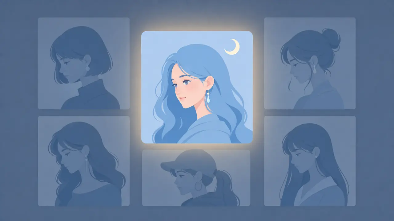 蓝色系AI绘画女头怎么出片？调色词与避坑清单