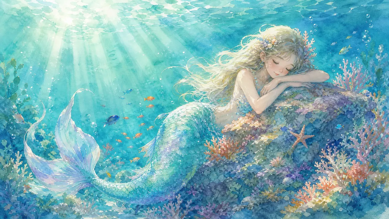 AI绘画关键词美人鱼篇：一套能直接抄的提示词