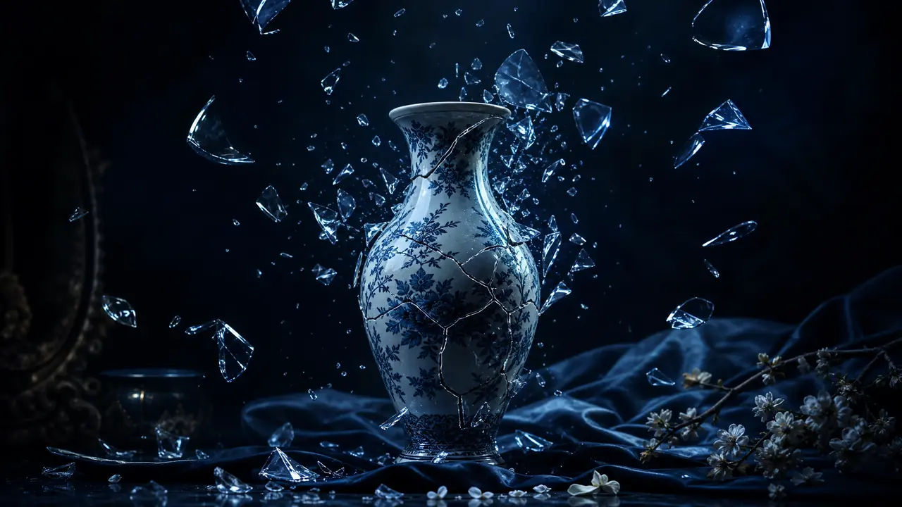 ai绘画关键词里的破碎感怎么堆？碎裂类词效果实测