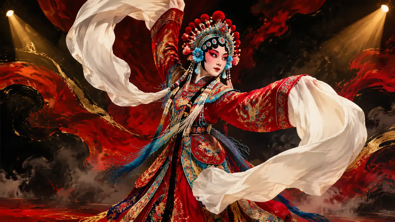 AI绘画京剧脸谱怎么不出戏？行头词与避坑实测