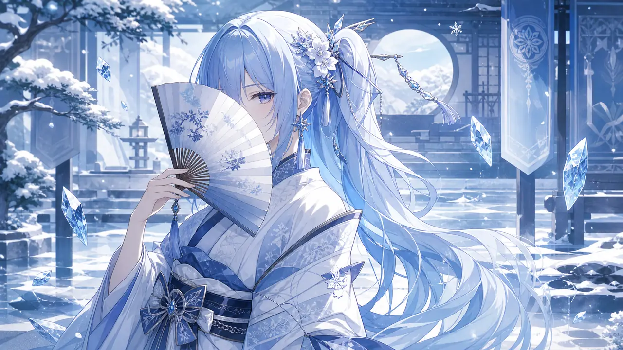 原神神里绫华ai绘画教程向：原画风还原的符号清单