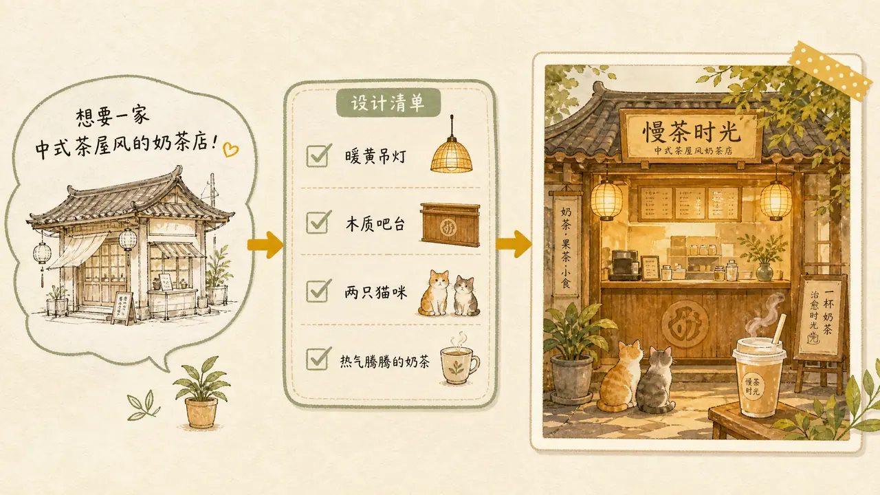 ChatGPT制作AI绘画的提示词，把一句话磨成能出图的五步工作流