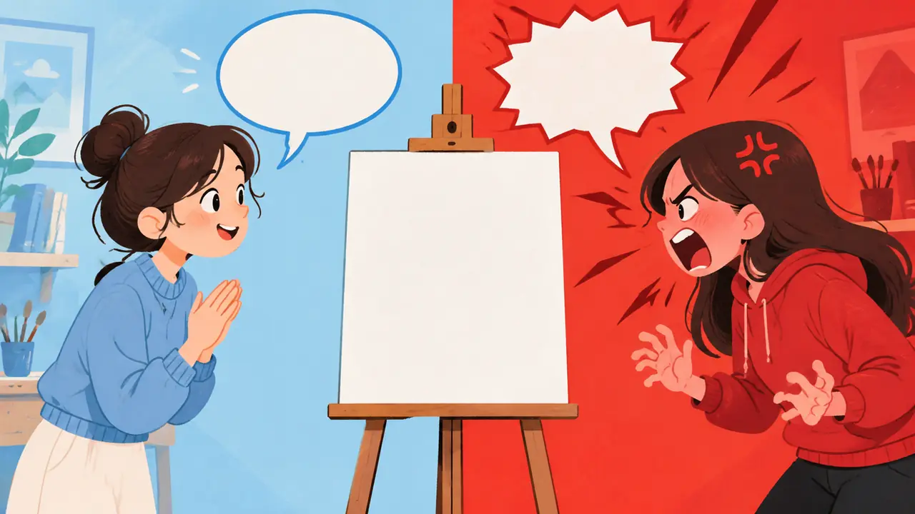 对AI绘画凶一点出图更好？我删光礼貌用语实测了三十张