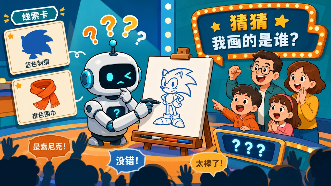 ai猜人物ai绘画怎么玩？十轮特征描述实测，猜中率差别很大