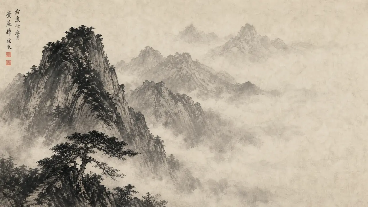 AI绘画山水这一关：皴法词喂进去，它到底懂不懂