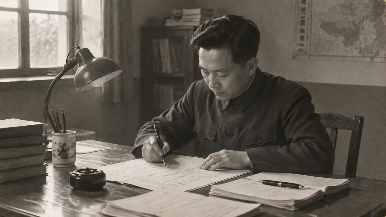 钱学森AI绘画怎么画得庄重？老照片质感复原图的写法与分寸