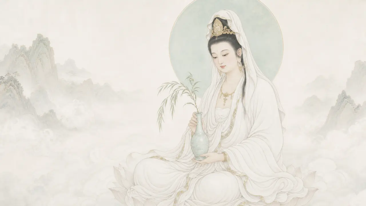 AI绘画观世音像的分寸：法相、手印与留白怎么把握