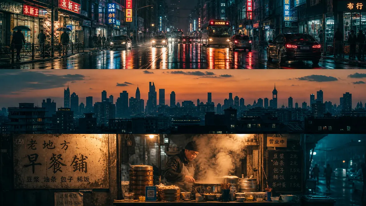 AI绘画城市绘画题材课：街景、天际线与市井烟火的写法