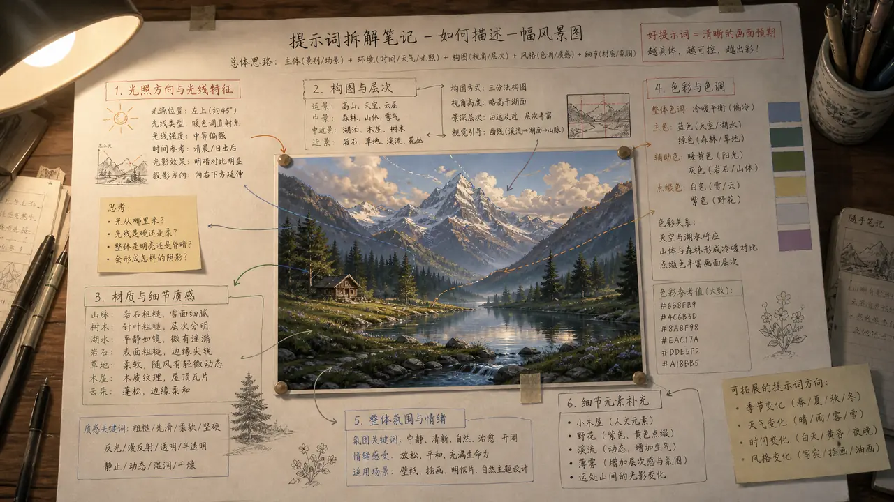 ai绘画怎么绘画才进步快？看图拆词的逆向学习法