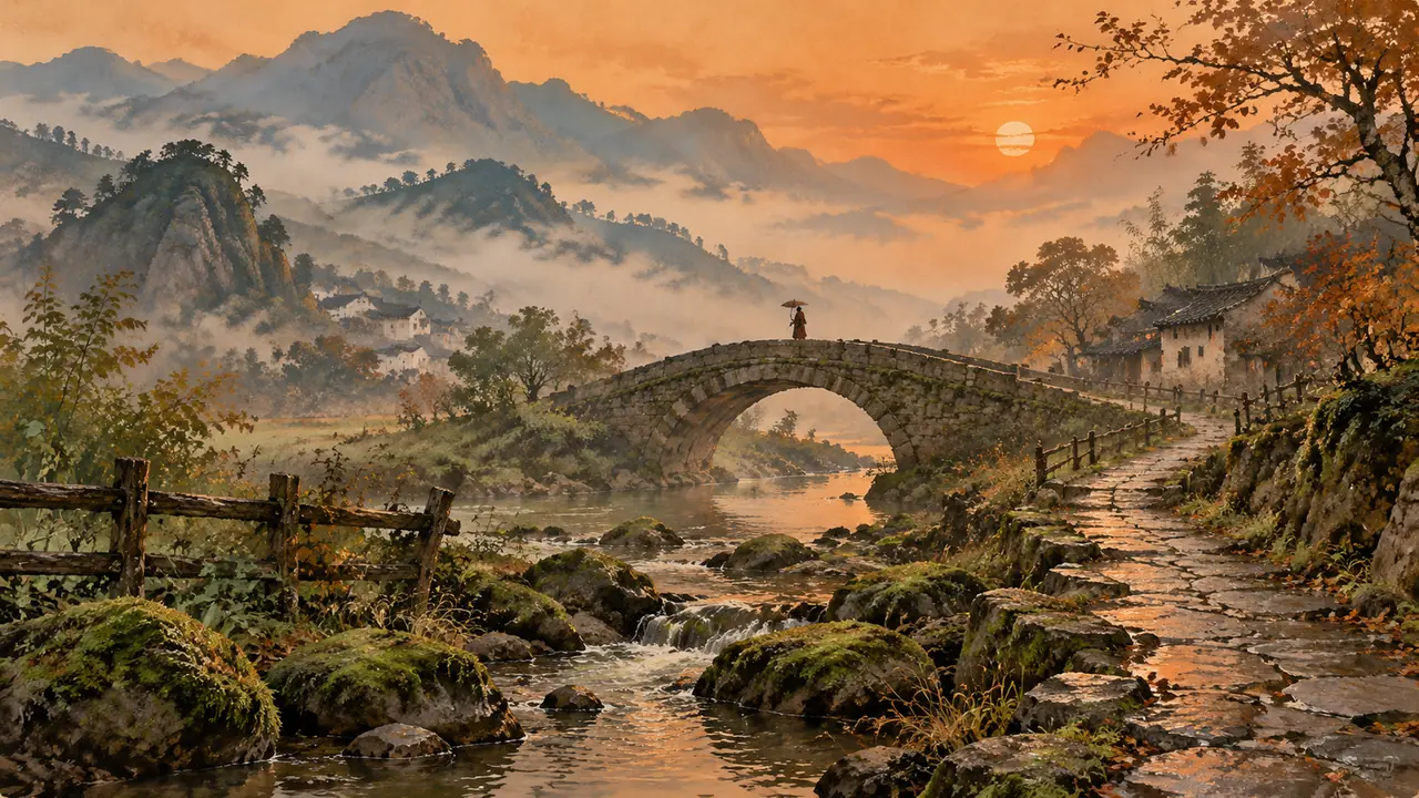 ai绘画场景绘画的空间课：远景中景近景分层写