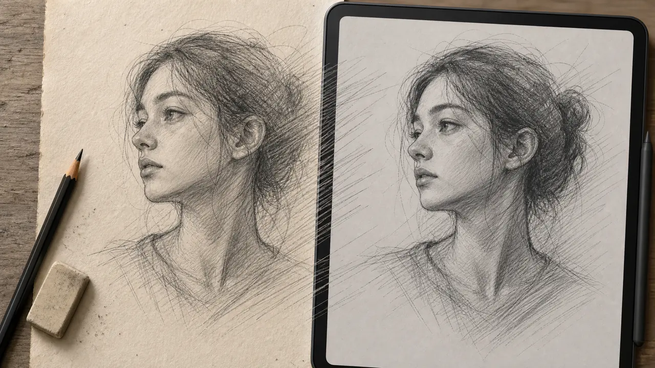 AI绘画可以画素描吗？能，但得挑对模型和方法