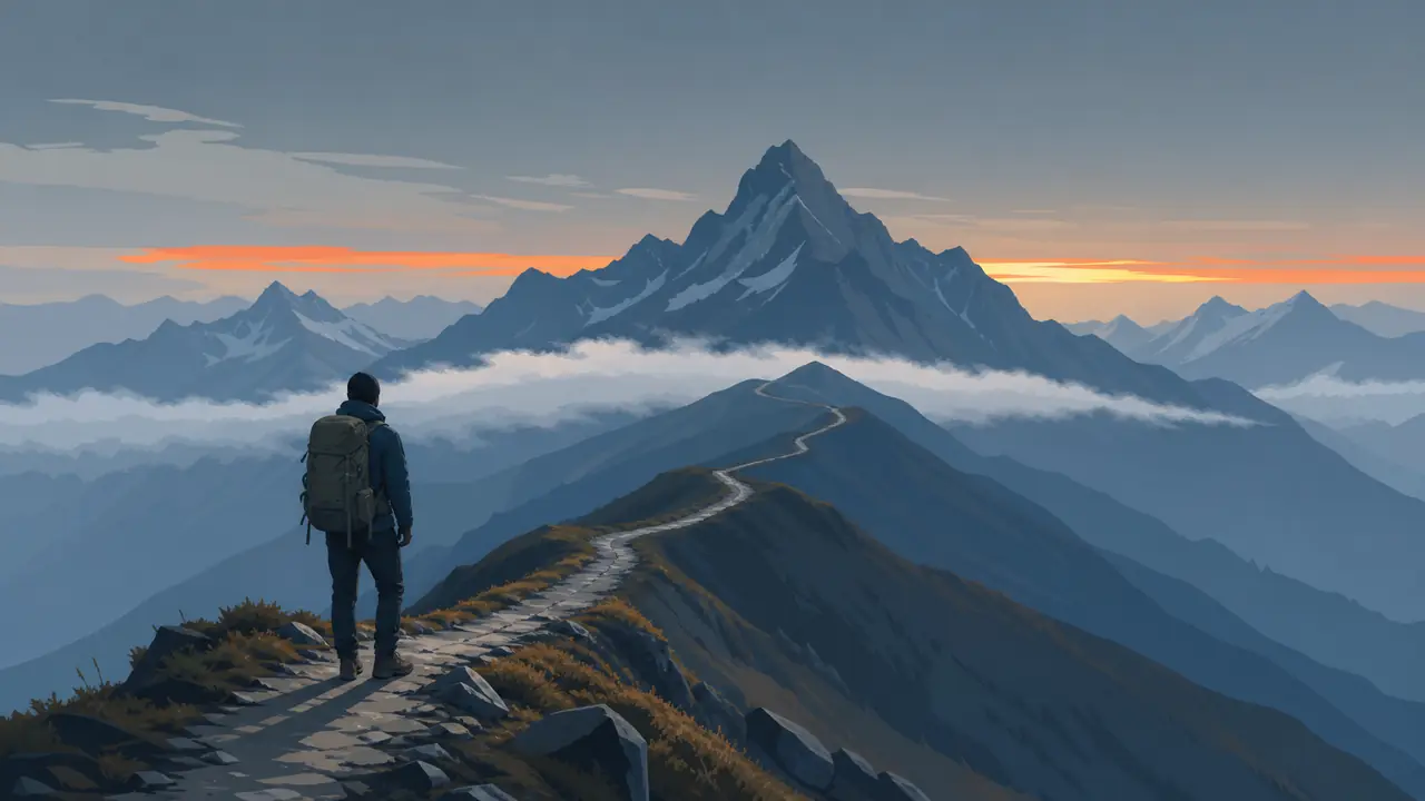 徒步AI绘画实测：把一条登山路线画成海报要改几轮