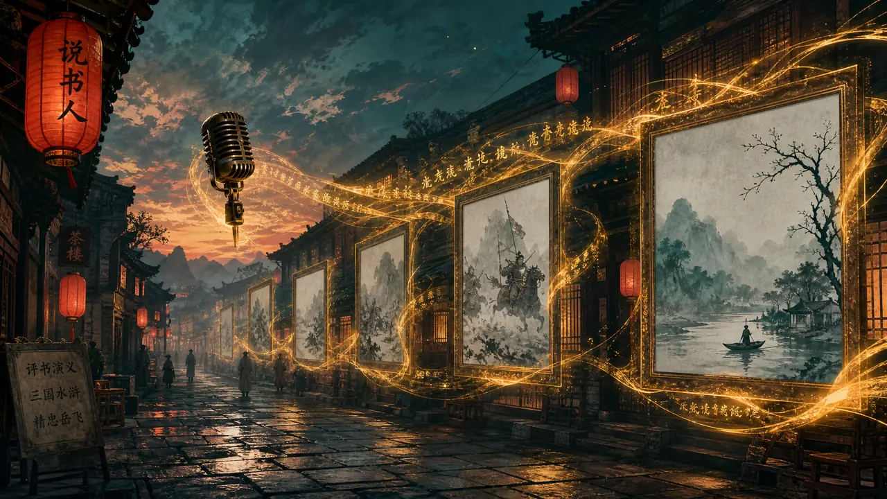 AI绘画加AI解说怎么做视频？三集老街传说的实录