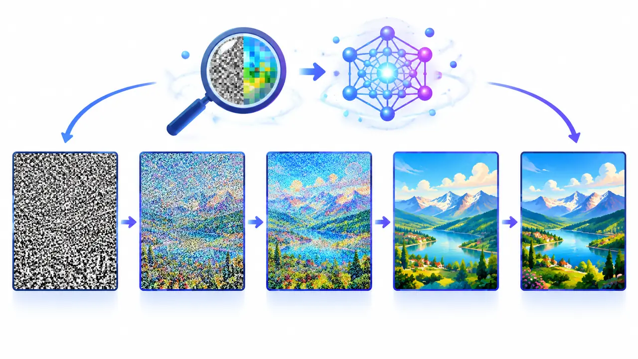 人工智能ai绘画技术是什么原理？从噪声到成图的拆解