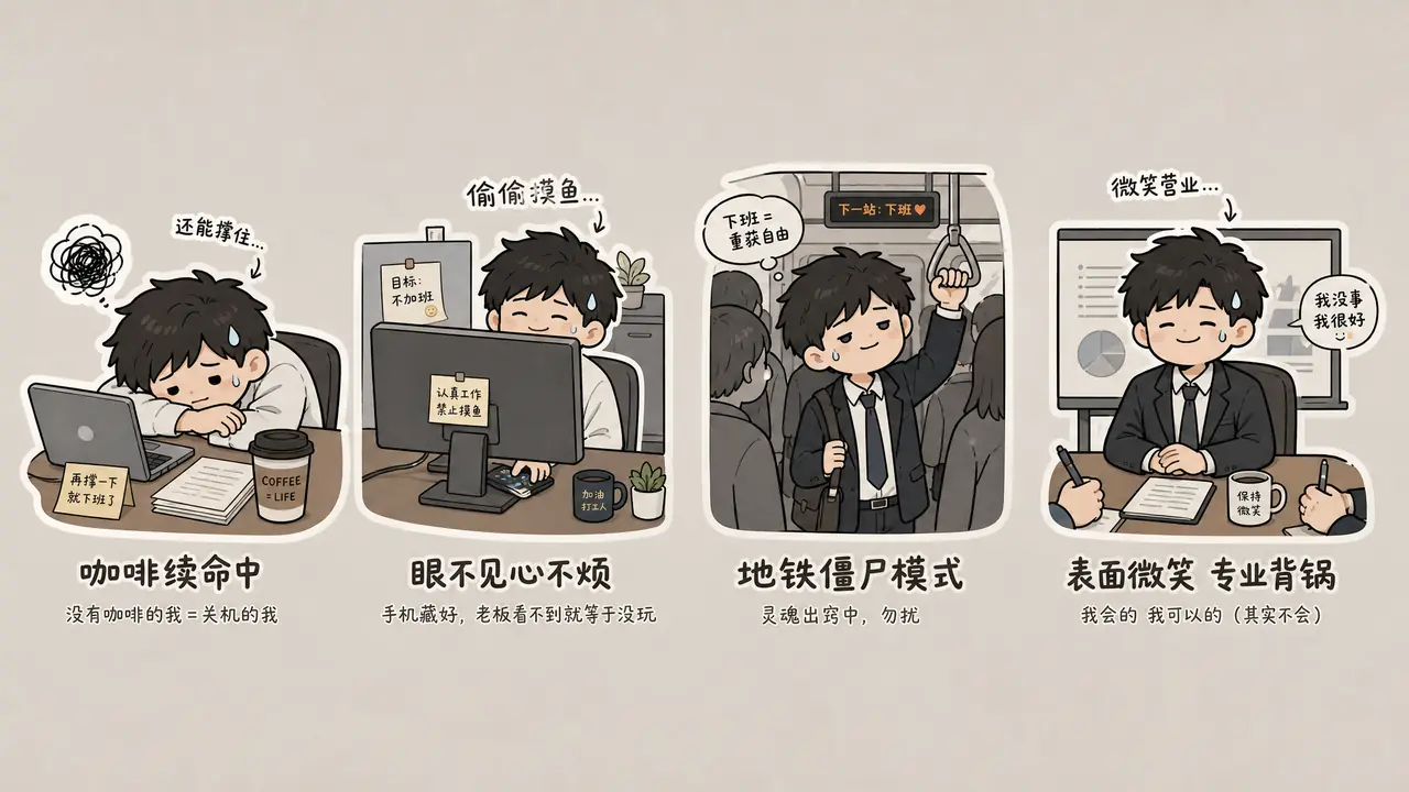 ai牛马绘画实测：工位摸鱼插画与牛马表情包的搞笑分寸
