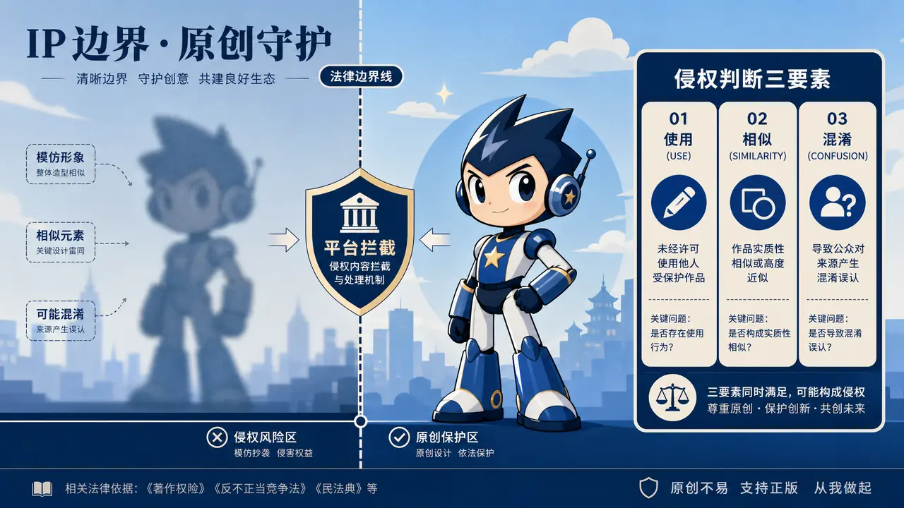 阿童木AI绘画的版权边界：致敬与侵权之间那条线划在哪
