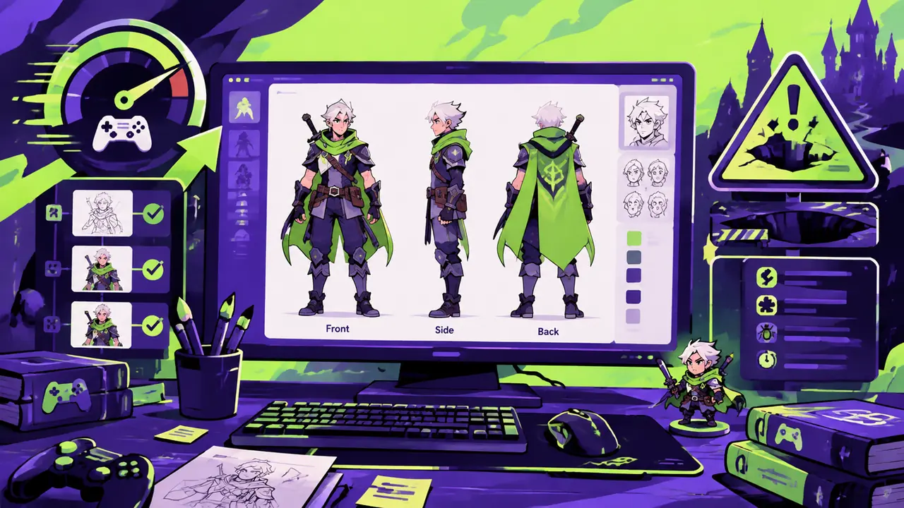 game ai绘画跑了一个月：游戏立绘实测，快是真快，坑也是真坑